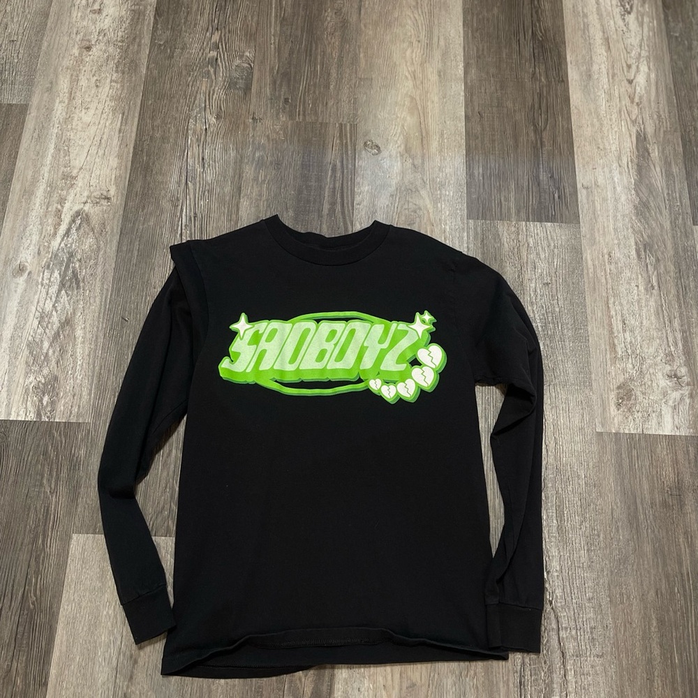 Black Long Sleeve Tee, (junior h) sad boys